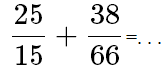 addition de fractions 5ème et 4ième